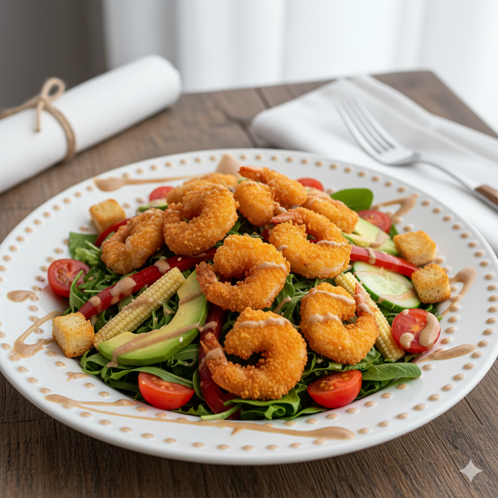 Çıtır Karides Salata